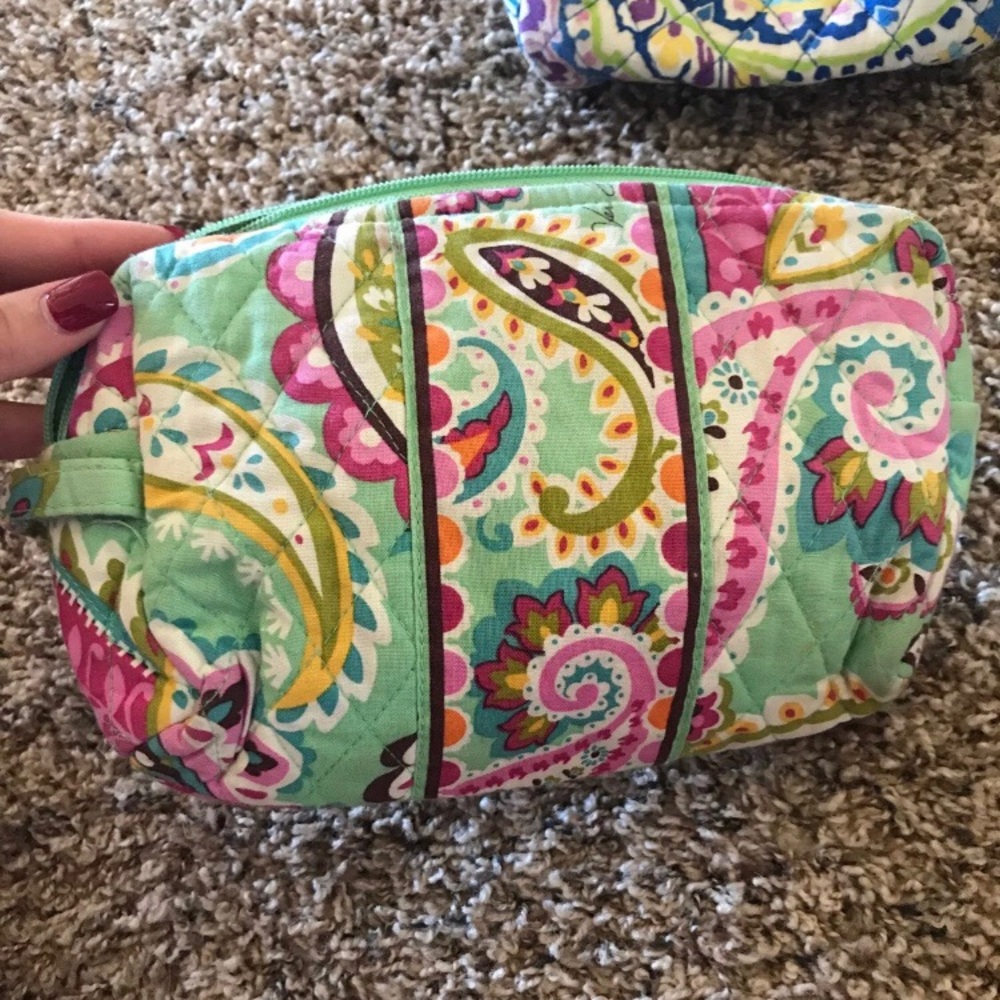 2 vera bradley cosmetic bags